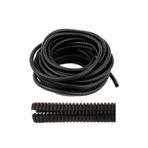 CevHers 7mm Yarıklı Spiral Hortum Kablo Gizleme İzolasyon Borusu Esnek Siyah