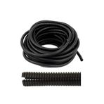 CevHers Spiral Hortum Kablo Gizleme İzolasyon Borusu Esnek Siyah 12mm Yarıklı