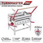 Çevirme Mekanizmalı Krom Mangal - Yükseklik Ayarlı - Argeus Turnmaster Pro