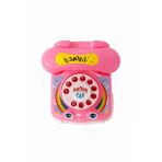 Çevirmeli Oyuncak Telefon Pembe Çocuklar İçin Eğitici Ve Eğlenceli Rol Yapma Oyuncağı