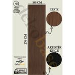 Ceviz 100x270 Yeni Nesil Akustik Ahşap Duvar Paneli