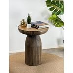 Ceviz Orta Sehpa Mantar Dekoratif 5603