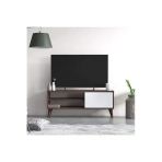 Ceviz Renkli 110 Cm Tv Ünitesi, Kitaplık Ve Tv Sehpası