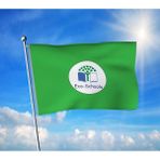 Çevre Dostu Okul - Eco Schools Bayrak Premium Raşel Kumaş 100X150 cm