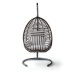 Cewi Clas Swing Kahve Rattan Kahve-Zebra Oturumlu Salıncak