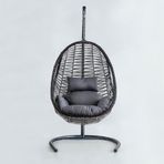 Cewi Cosmo Swing Gri Rattan Gri Oturumlu Salıncak
