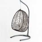 Cewi Deco Swing Kahve Rattan Kahve-Zebra Oturumlu Salıncak