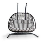 Cewi Pop Swing Kahve Rattan Zebra Oturumlu Salıncak