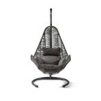 Cewi Zen Swing Kahve Rattan Kahve Oturumlu Salıncak
