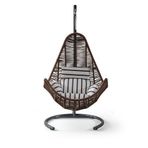 Cewi Zen Swing Kahve Rattan Zebra Oturumlu Salıncak