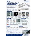 Cey Grup Metal Cam Kazıma Aparatı Vitrin