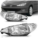 Cey Peugeot 206 Sağ + Sol Ön Far Takımı Manuel Ayarlı 2003--2008