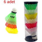 Ceydef Sport Plastik Mantar Başlı Badminton Topu 1 Kutu 6 Adet