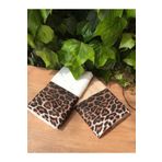 Çeyiz Bahçesi 2 Adet 50x90 cm Leopar Desenli Kadife Havlu Takımı