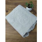Çeyiz Bahçesi 50x90 cm Krem Gülüm Kadife Havlu