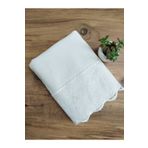 Çeyiz Bahçesi 50x90 cm Krem Pıtırcık Kadife Havlu