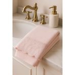 Çeyiz Bahçesi 50x90 cm Pudra Pıtırcık Kadife Havlu