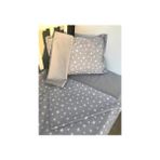 Çeyiz Bahçesi Grey Stars Bebek Nevresim Takımı