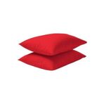 Çeyiz Bahçesi Super Ranforce 2 Adet 50x70 cm Kırmızı Yastık Kılıfı