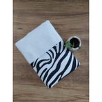 Çeyiz Bahçesi Zebra Krem Kadife Havlu - 50 x 90 cm