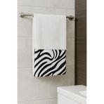 Çeyiz Bahçesi Zebra Krem Kadife Havlu