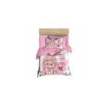 Çeyiz Diyarı 177855-22 Dijital Baskılı 3d Bebek Rabbit Baby Pembe Nevresim Takımı