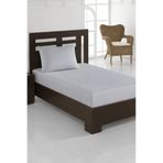 Çeyiz Diyarı Bella Tek Kişilik 120x200 cm Lastikli Çarşaf Takımı Açık Gri
