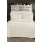 Çeyiz Diyarı Çeyizdiyarı Orya 3 Parça Pike Takımı Krem - 240x250 cm