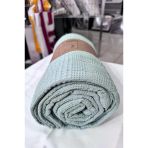 Çeyiz Diyarı Çift Kişilik Yazlık Pamuklu Tek Pike 230X210 Cm Yeşil
