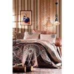 Çeyiz Diyarı Dimas Çift Kişilik 195x220 cm Kahverengi Nevresim Takımı