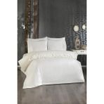 Çeyiz Diyarı Fransız Dantelli Mahinur Çeyizlik Nevresim Takımı Krem - 200 x 220 cm
