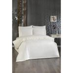 Çeyiz Diyarı Fransız Dantelli Tadım Çeyizlik Nevresim Takımı Krem - 200 x 220 cm