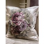 Çeyiz Diyarı Goblen 2 Adet 60x60 cm Kahverengi Kırlent Kılıfı