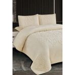 Çeyiz Diyarı Lidya Dolgulu Akrilik Çift Kişilik Yatak Örtüsü Krem - 220 x 240 cm