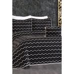 Çeyiz Diyarı Okyanus Çift Kişilik Yatak Örtüsü 250X260 Siyah Beyaz - 250 x 260 cm - Siyah - Beyaz