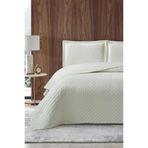Çeyiz Diyarı Parma Çift Kişilik Lüks Kadife 240x260 cm Yatak Örtüsü Krem