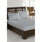 Çeyiz Diyarı Penye Tek Kişilik 120x200 cm Lastikli Çarşaf Açık Gri