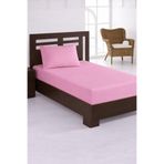 Çeyiz Diyarı Penye Tek Kişilik 120x200 cm Lastikli Çarşaf Pembe