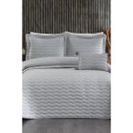 Çeyiz Diyarı Perla Çift Kişilik Yatak Örtüsü 250X260 Gri - 250 x 260 cm