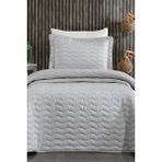 Çeyiz Diyarı Perla Tek Kişilik Yatak Örtüsü 180X240 Gri - 180 x 240 cm
