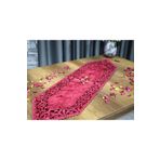 Çeyiz Diyarı Selçuklu Kadife Çift Kat Bordo Runner