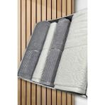 Çeyiz Diyarı Sevgi Hamam Takımı 4 Parça Krem - Gri - 80 x 150 cm