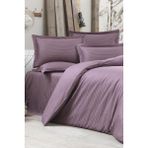 Çeyiz Diyarı Stripe Tek Kişilik Pollysaten Nevresim Takımı Lila - 200 x 220 cm
