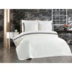 Çeyiz Diyarı Tomira Dantelli 6 Parça Çift Kişilik Nevresim Takımı Krem Antrasit - 200 x 220 cm - Krem - Antrasit
