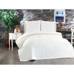 Çeyiz Diyarı Tomira Dantelli 6 Parça Çift Kişilik Nevresim Takımı Krem Bej - 200 x 220 cm - Krem - Bej