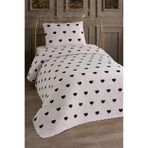 Çeyiz Diyarı Ultrasonik Kapitoneli Leman Tek Kişilik Pike Takımı 160x235 cm Krem