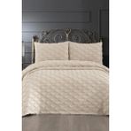 Çeyiz Diyarı Vesya 3 Parça Çift Kişilik Pike Takımı Bej - 235 x 250 cm