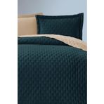 Çeyiz Diyarı Washed Soft Çift Taraflı Çift Kişilik Yatak Örtüsü Yeşil