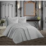 Çeyiz Merkezi Damla Sakallı Yatak Örtüsü - Çift Kişilik - Gri - 230 x 250 cm