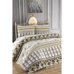 Çeyiz Merkezi Ultrasonik Kapitone Desenli Yatak Örtüsü - Çift Kişilik - Gold - 200 x 240 cm